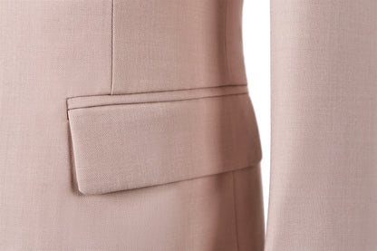 Bllmen Beige 3 Pieces Mens Suit Notch Lapel Tuxedos ST003