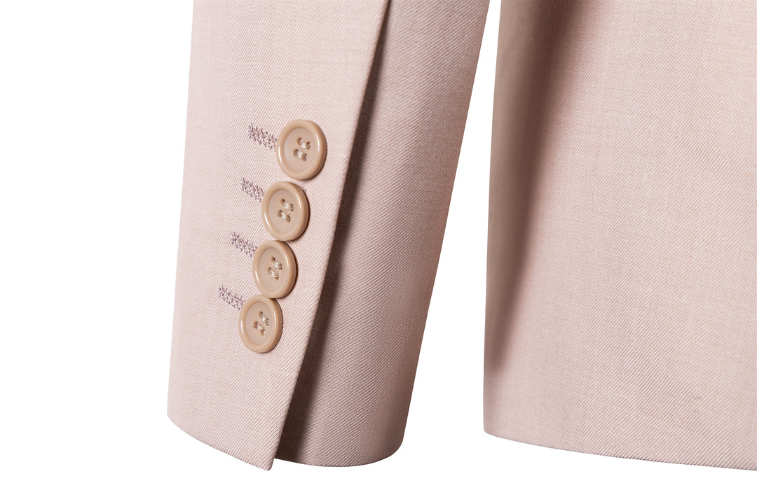 Bllmen Beige 3 Pieces Mens Suit Notch Lapel Tuxedos ST003