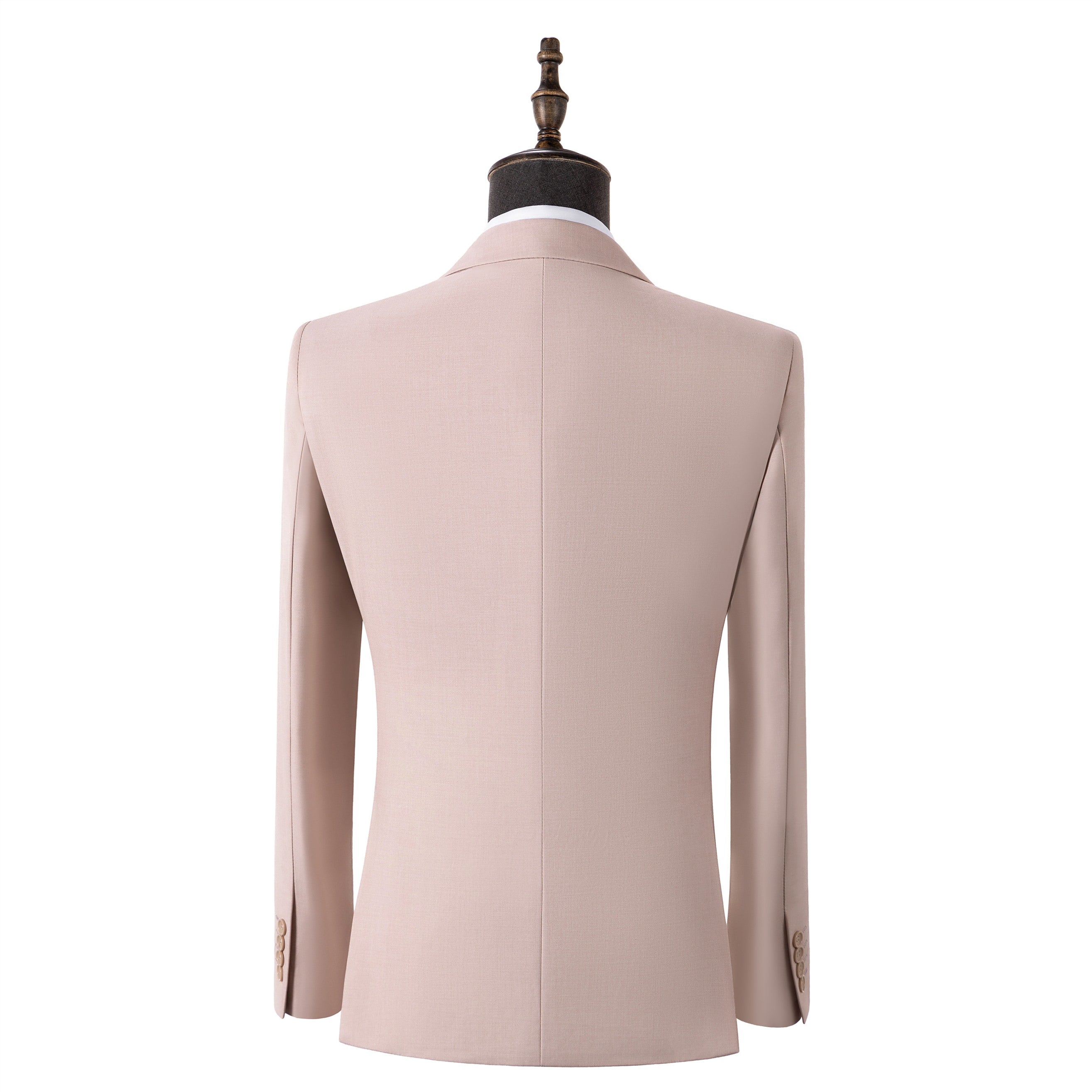 Bllmen Beige 3 Pieces Mens Suit Notch Lapel Tuxedos ST003