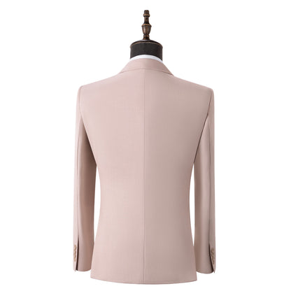 Bllmen Beige 3 Pieces Mens Suit Notch Lapel Tuxedos ST003