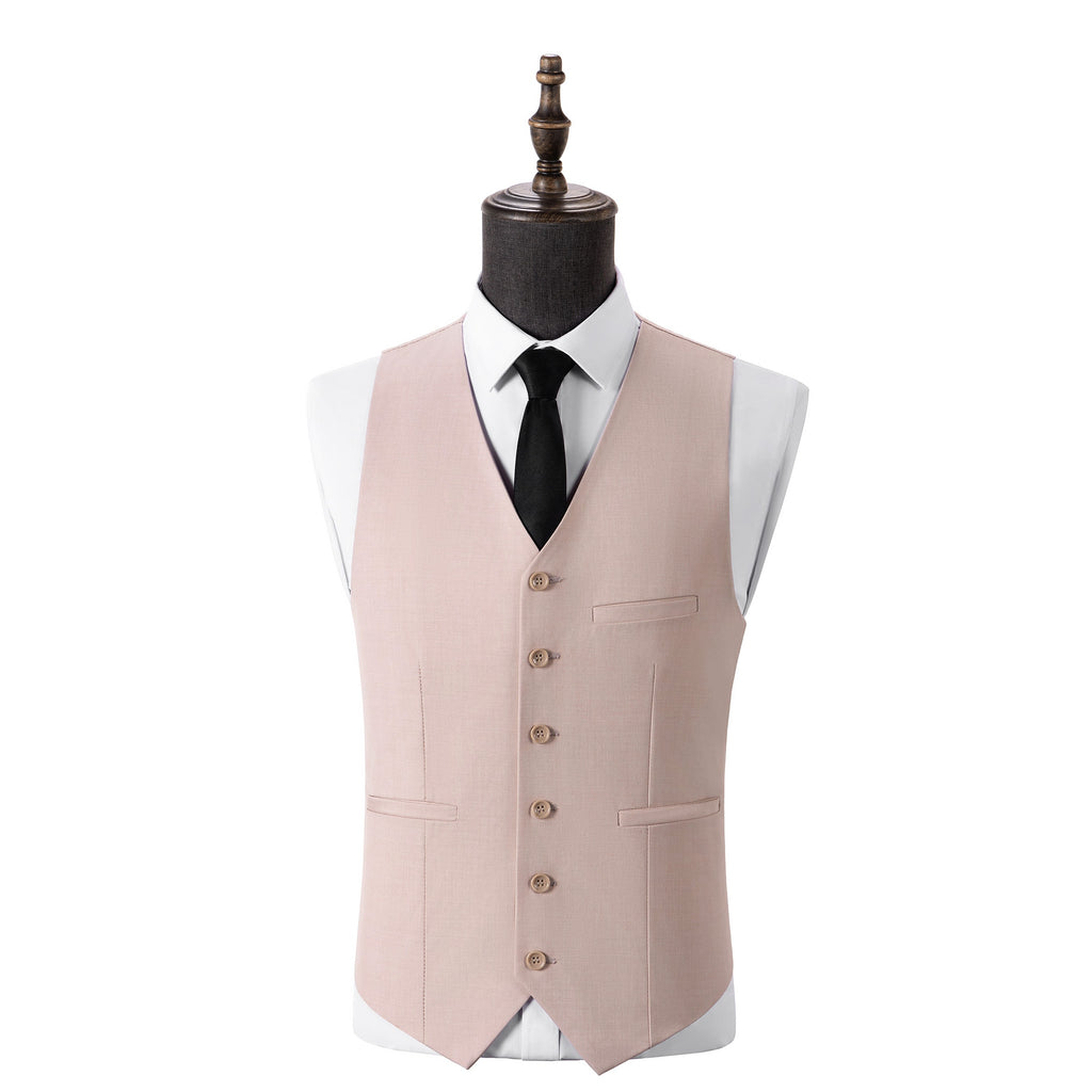 Bllmen Beige 3 Pieces Mens Suit Notch Lapel Tuxedos ST003