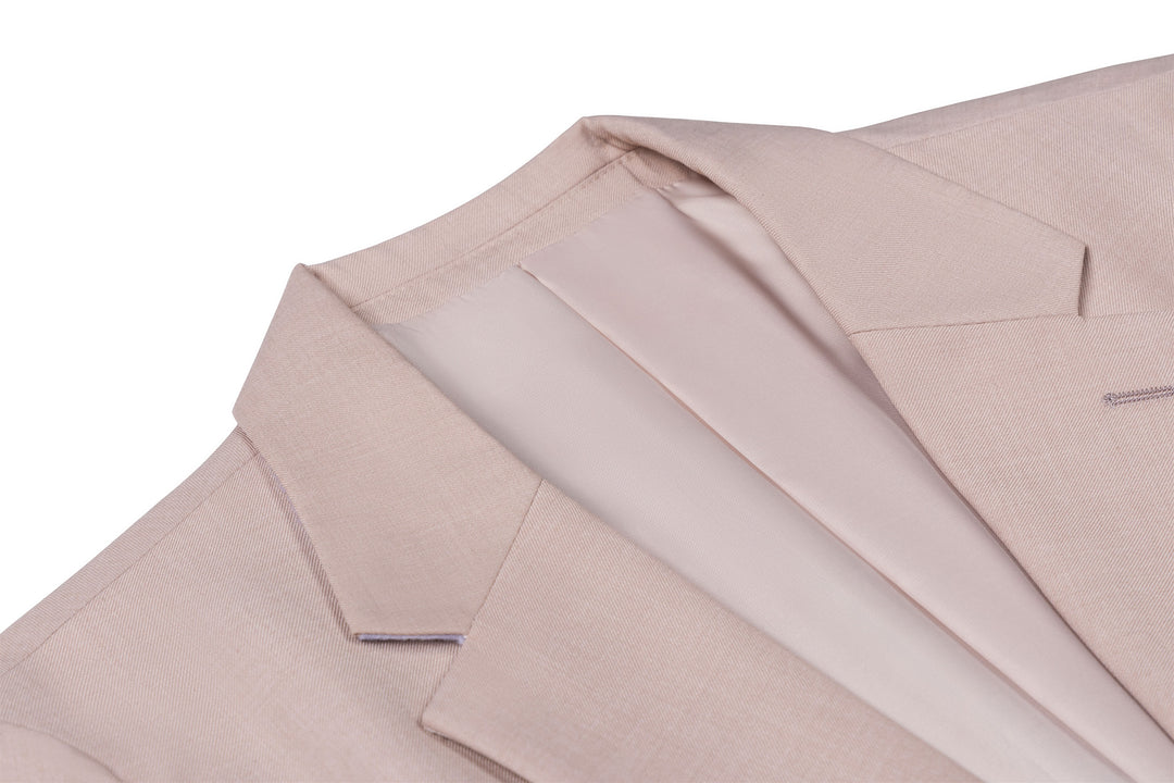 Bllmen Beige 3 Pieces Mens Suit Notch Lapel Tuxedos ST003