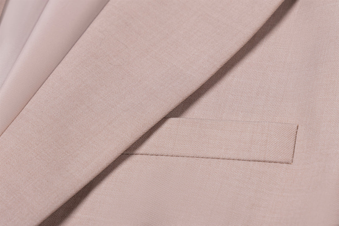 Bllmen Beige 3 Pieces Mens Suit Notch Lapel Tuxedos ST003