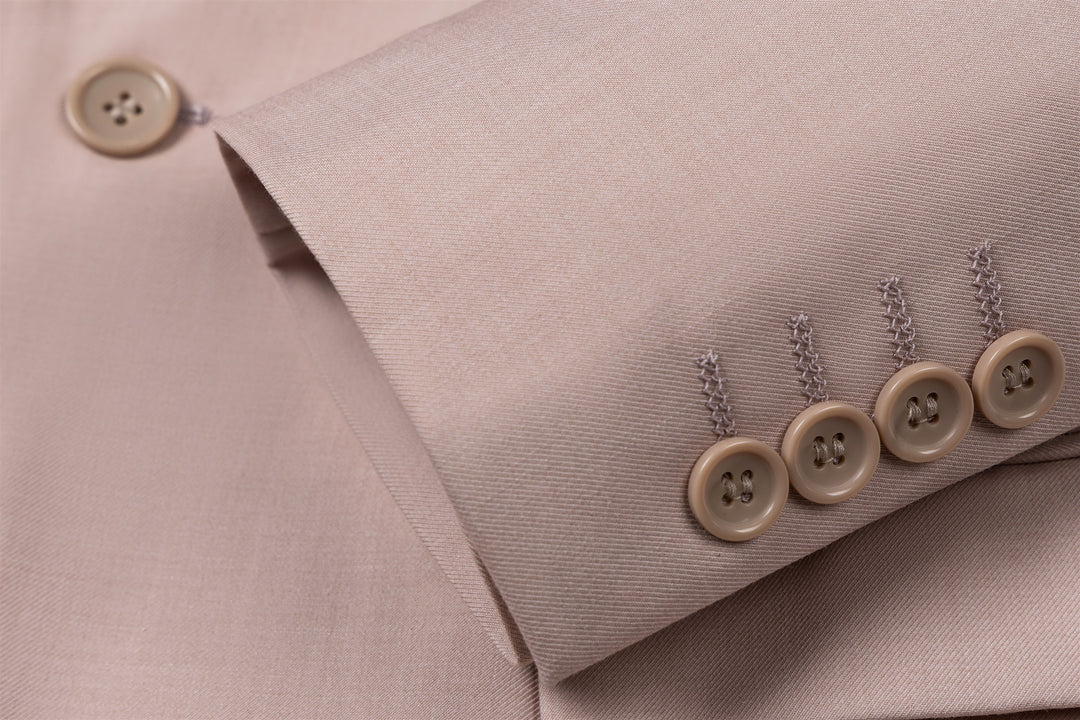 Bllmen Beige 3 Pieces Mens Suit Notch Lapel Tuxedos ST003