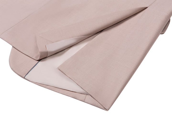 Bllmen Beige 3 Pieces Mens Suit Notch Lapel Tuxedos ST003