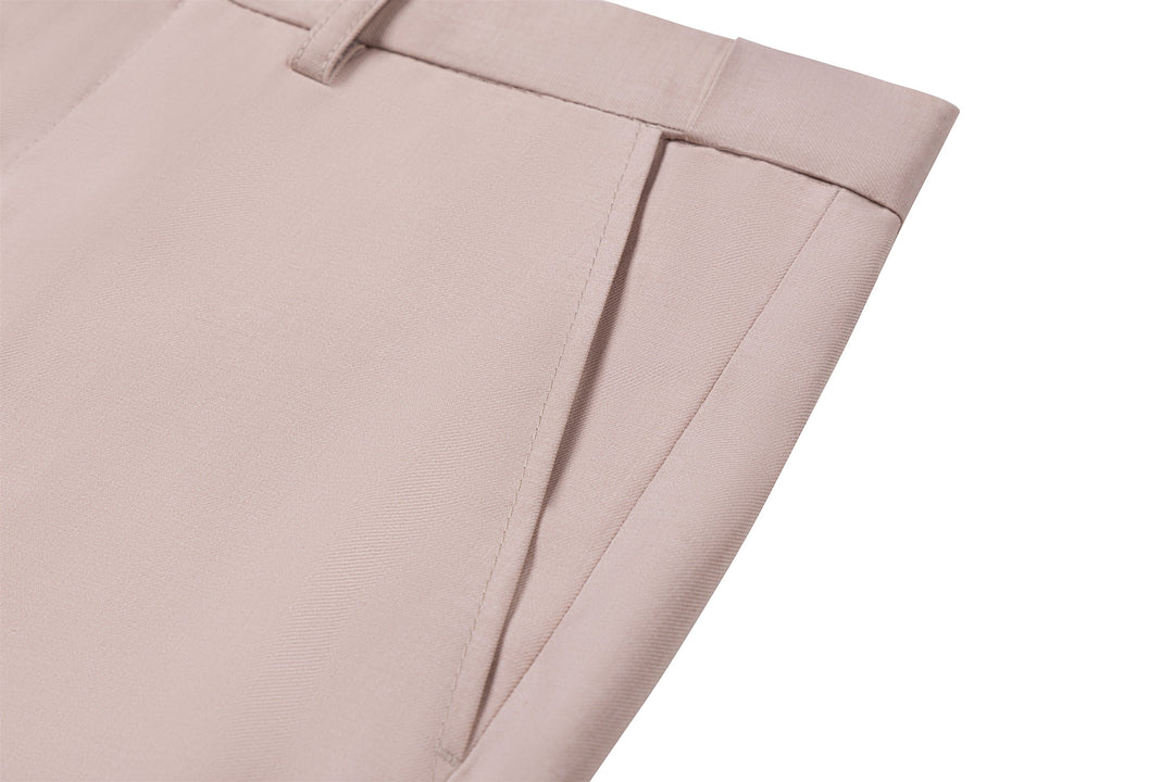 Bllmen Beige 3 Pieces Mens Suit Notch Lapel Tuxedos ST003