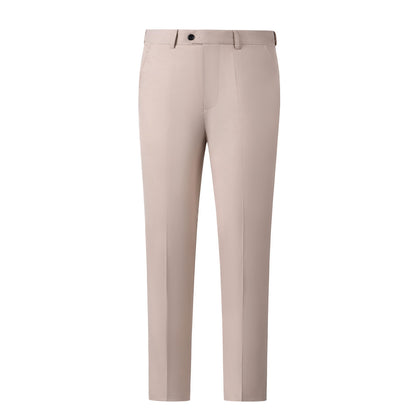 Bllmen Beige 2 Pieces Solid Peak Lapel Men's Suit ST002