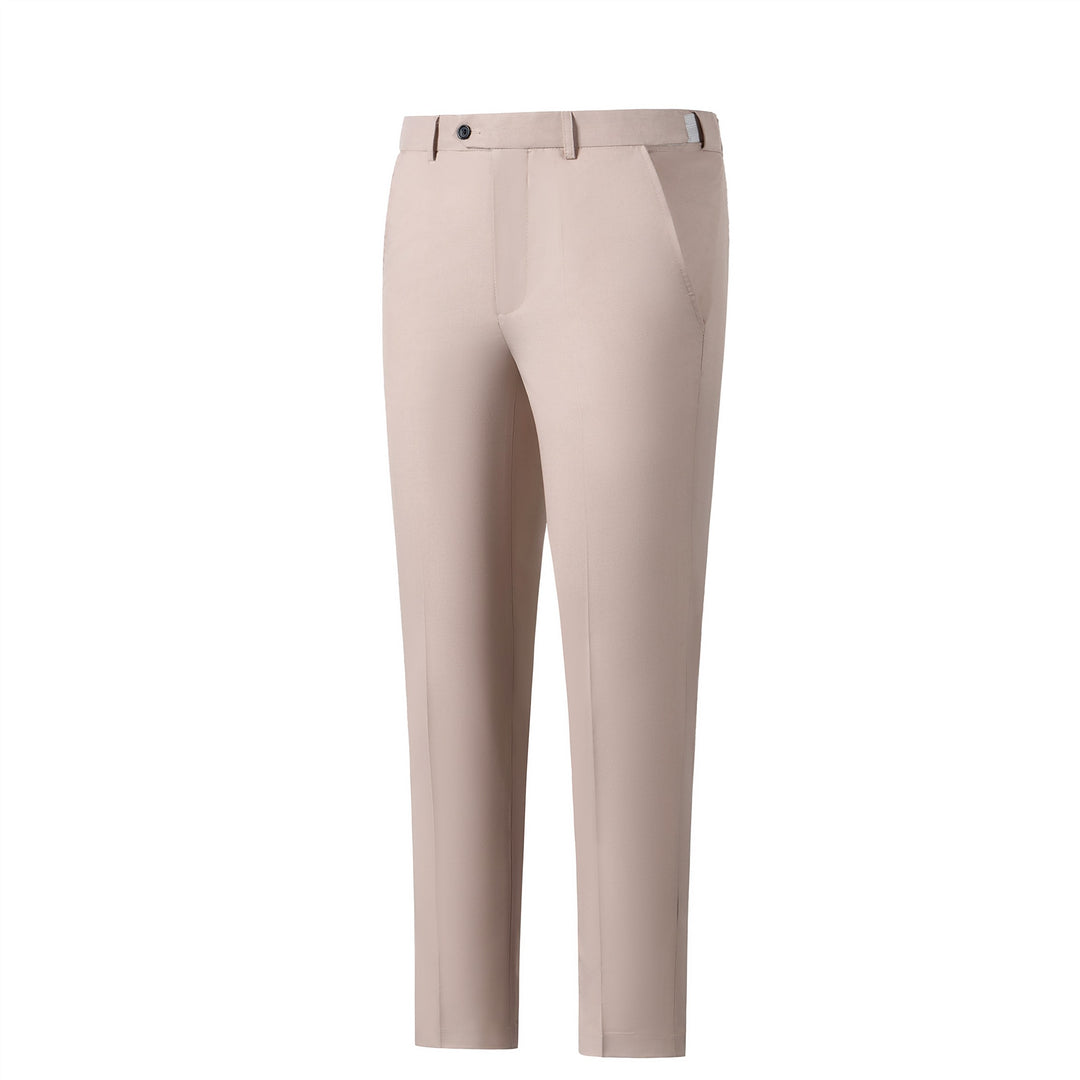 Bllmen Beige 2 Pieces Solid Peak Lapel Men's Suit ST002