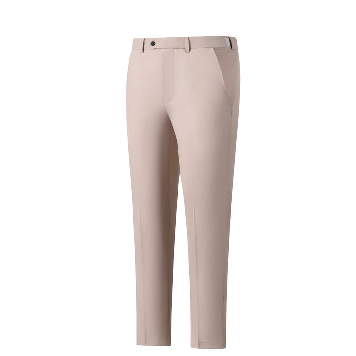 Bllmen Beige 2 Pieces Solid Peak Lapel Men's Suit ST002