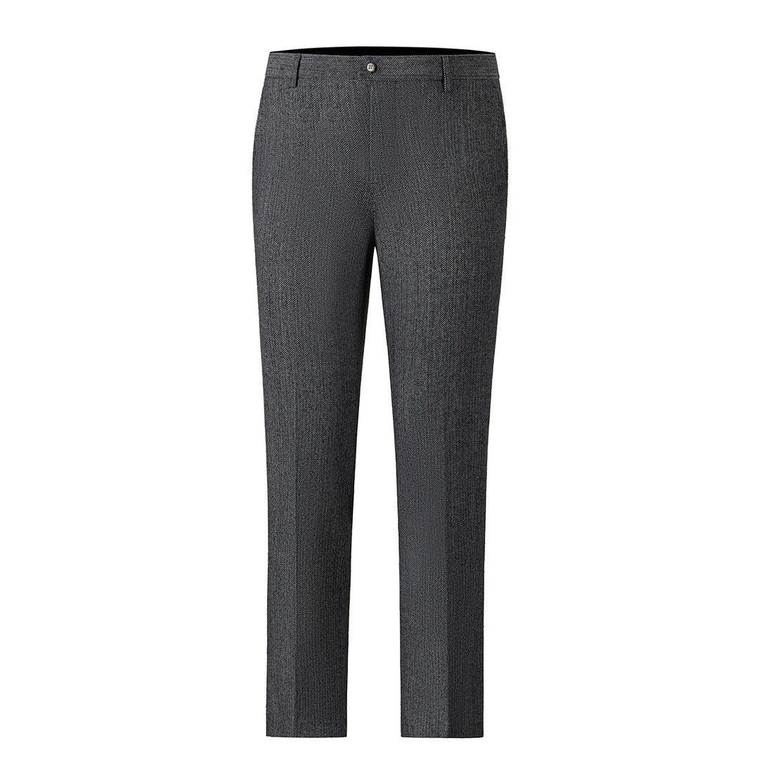 Bllmen Grey 3 Pieces Mens Suit Notch Lapel Tuxedos ST008