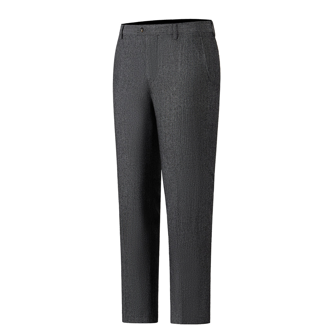 Bllmen Grey 3 Pieces Mens Suit Notch Lapel Tuxedos ST008