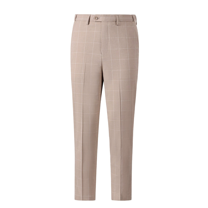 Bllmen Beige 3 Pieces Mens Suit Peak Lapel Tuxedos ST017