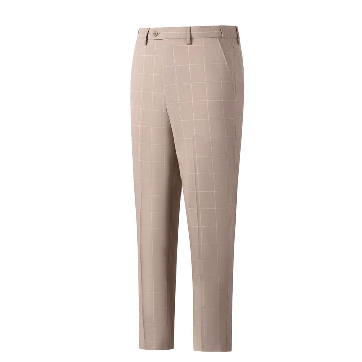 Bllmen Beige 3 Pieces Mens Suit Peak Lapel Tuxedos ST017