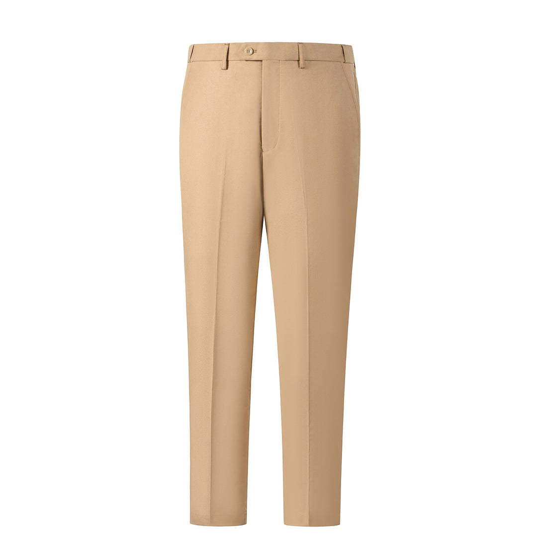 Bllmen Champagne 2 Pieces Solid Peak Lapel Men's Suit ST002