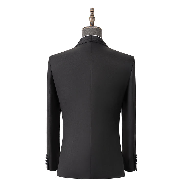 Bllmen Black 3 Pieces Mens Suit Shawl Lapel Tuxedos ST004