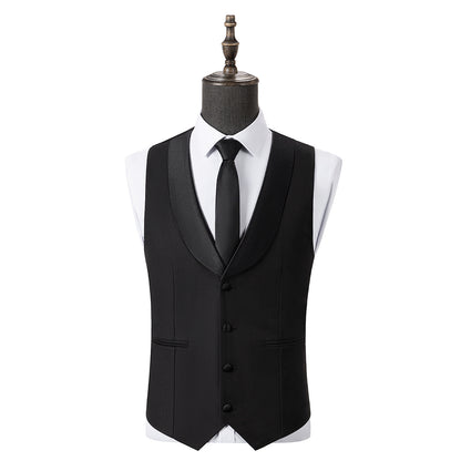 Bllmen Black 3 Pieces Mens Suit Shawl Lapel Tuxedos ST004