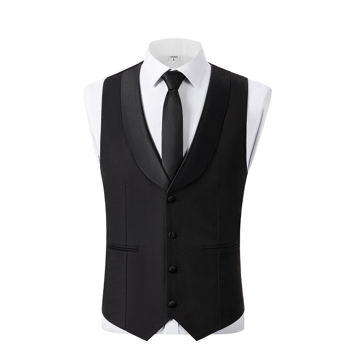 Bllmen Black 3 Pieces Mens Suit Shawl Lapel Tuxedos ST004