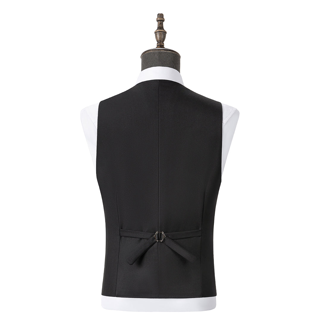 Bllmen Black 3 Pieces Mens Suit Shawl Lapel Tuxedos ST004