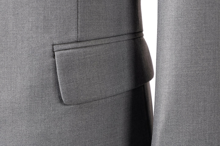 Bllmen Silver 3 Pieces Mens Suit Peak Lapel Tuxedos ST005