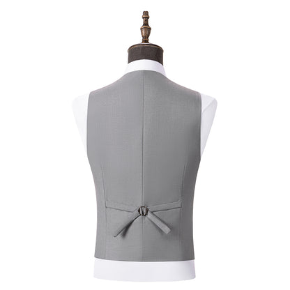 Bllmen Silver 3 Pieces Mens Suit Peak Lapel Tuxedos ST005