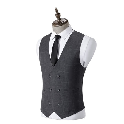 Bllmen Grey 3 Pieces Mens Suit Peak Lapel Tuxedos ST019