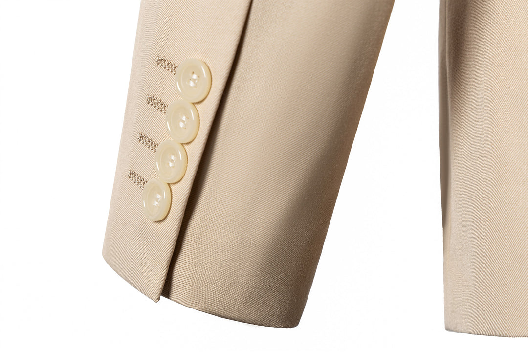 Bllmen Champagne 3 Pieces Mens Suit Notch Lapel Tuxedos ST003