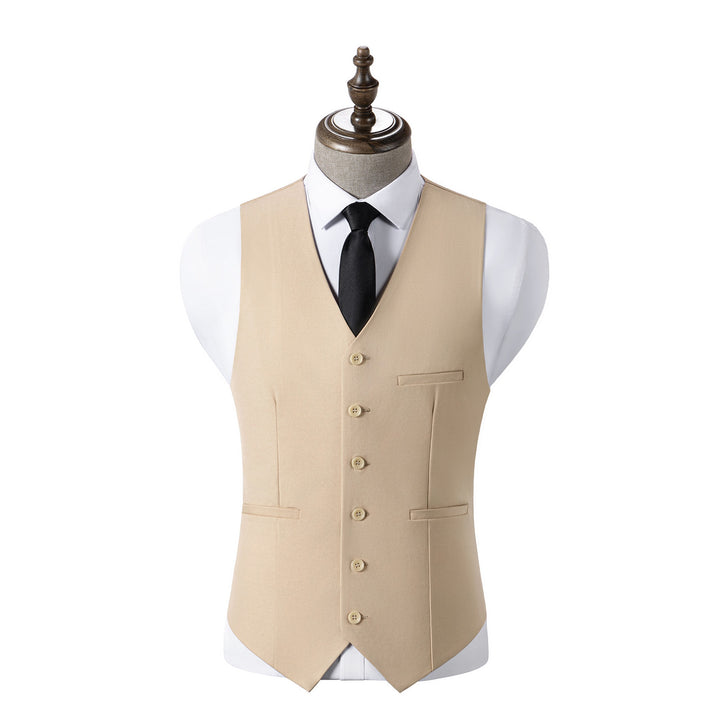 Bllmen Champagne 3 Pieces Mens Suit Notch Lapel Tuxedos ST003