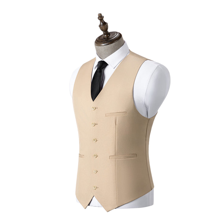 Bllmen Champagne 3 Pieces Mens Suit Notch Lapel Tuxedos ST003