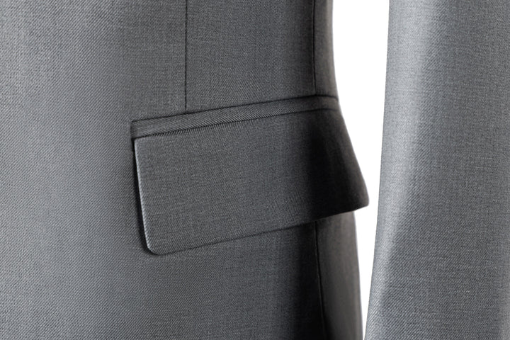 Bllmen Silver 3 Pieces Mens Suit Notch Lapel Tuxedos ST003