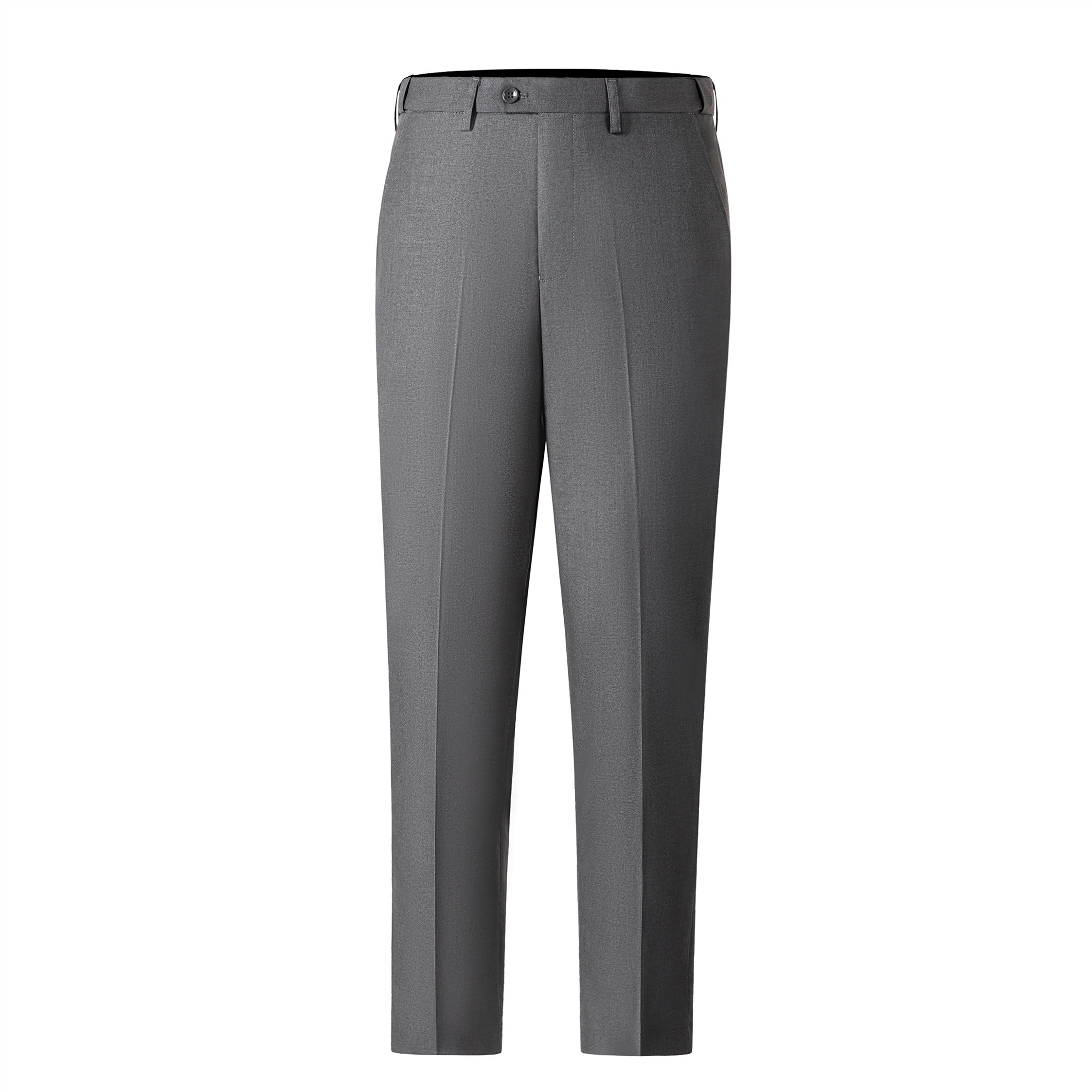 Bllmen Grey 2 Pieces Solid Peak Lapel Men's Suit ST002