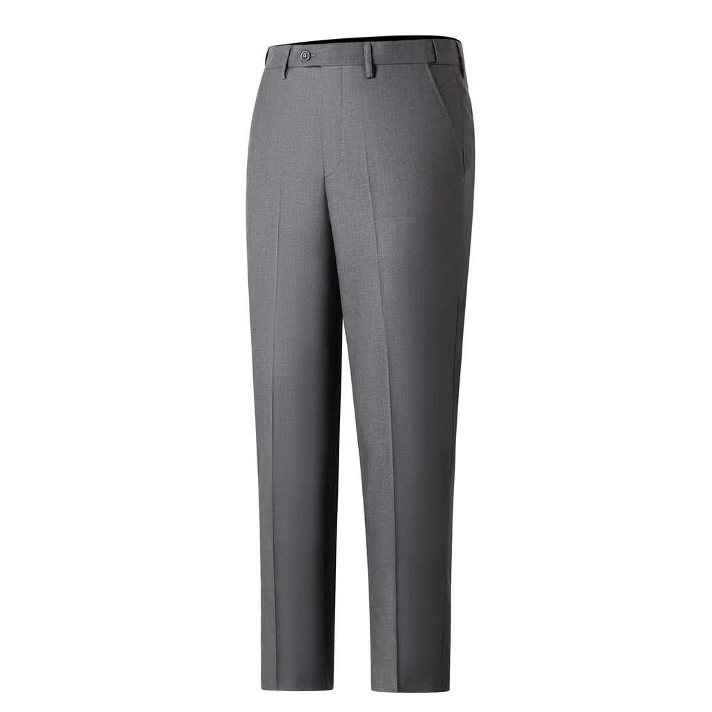Bllmen Grey 2 Pieces Solid Peak Lapel Men's Suit ST002