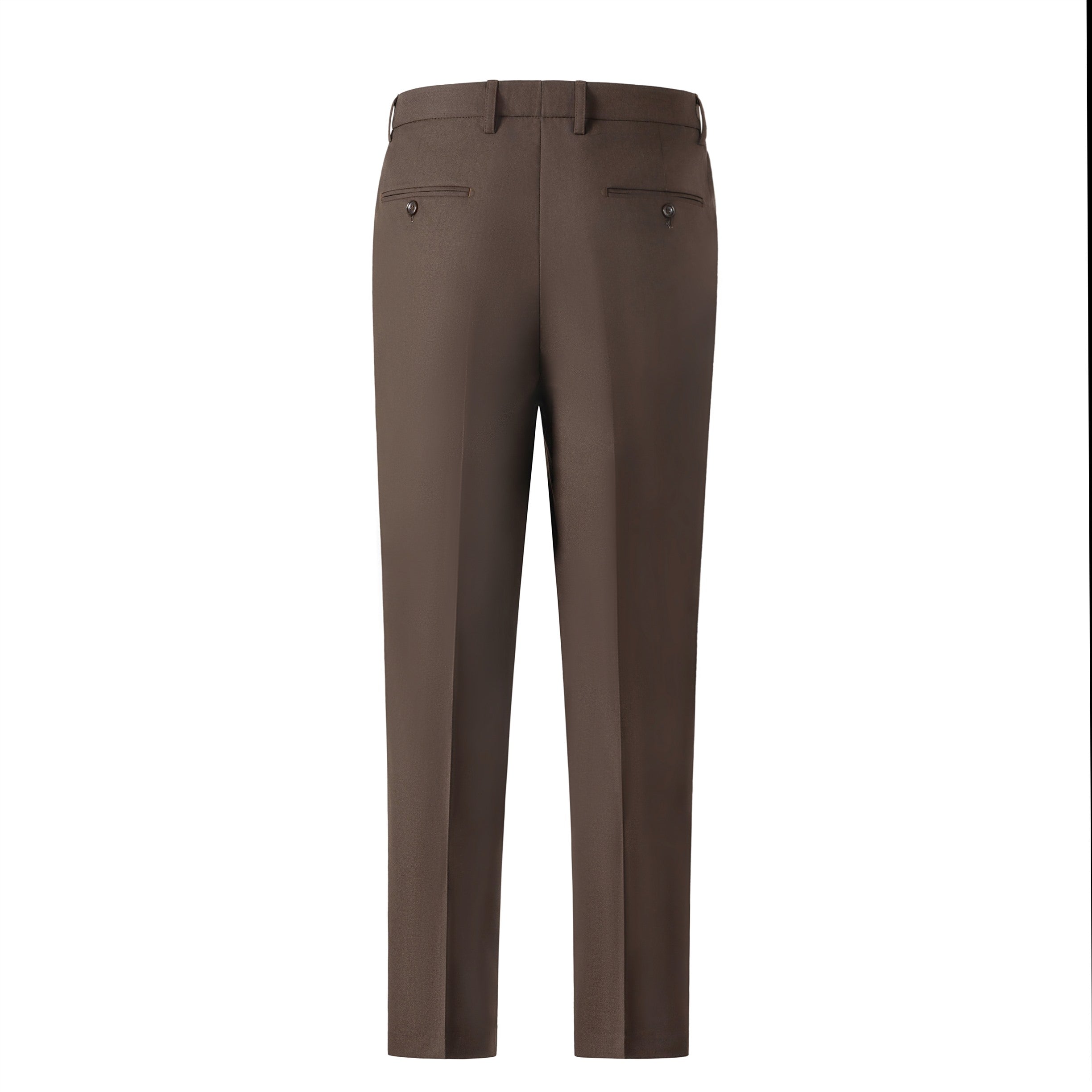 Bllmen Brown 2 Pieces Solid Peak Lapel Men's Suit ST002