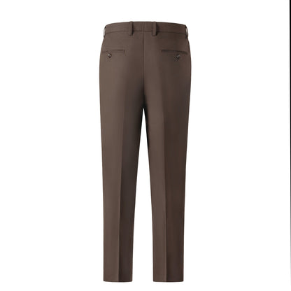 Bllmen Brown 2 Pieces Solid Peak Lapel Men's Suit ST002