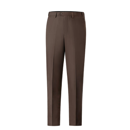 Bllmen Brown 2 Pieces Solid Peak Lapel Men's Suit ST002