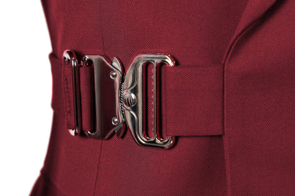 Bllmen Red 2 Pieces Mens Suit Notch Lapel Tuxedos ST014