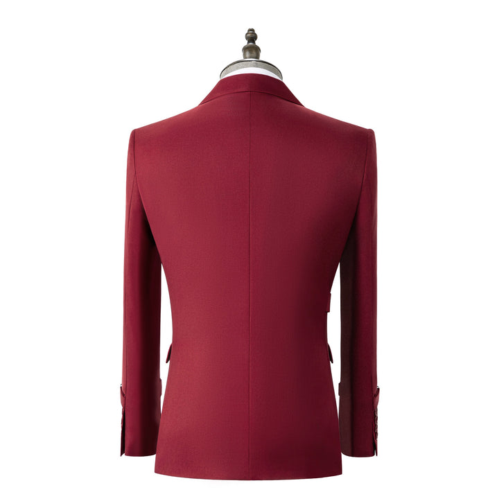 Bllmen Red 2 Pieces Mens Suit Notch Lapel Tuxedos ST014
