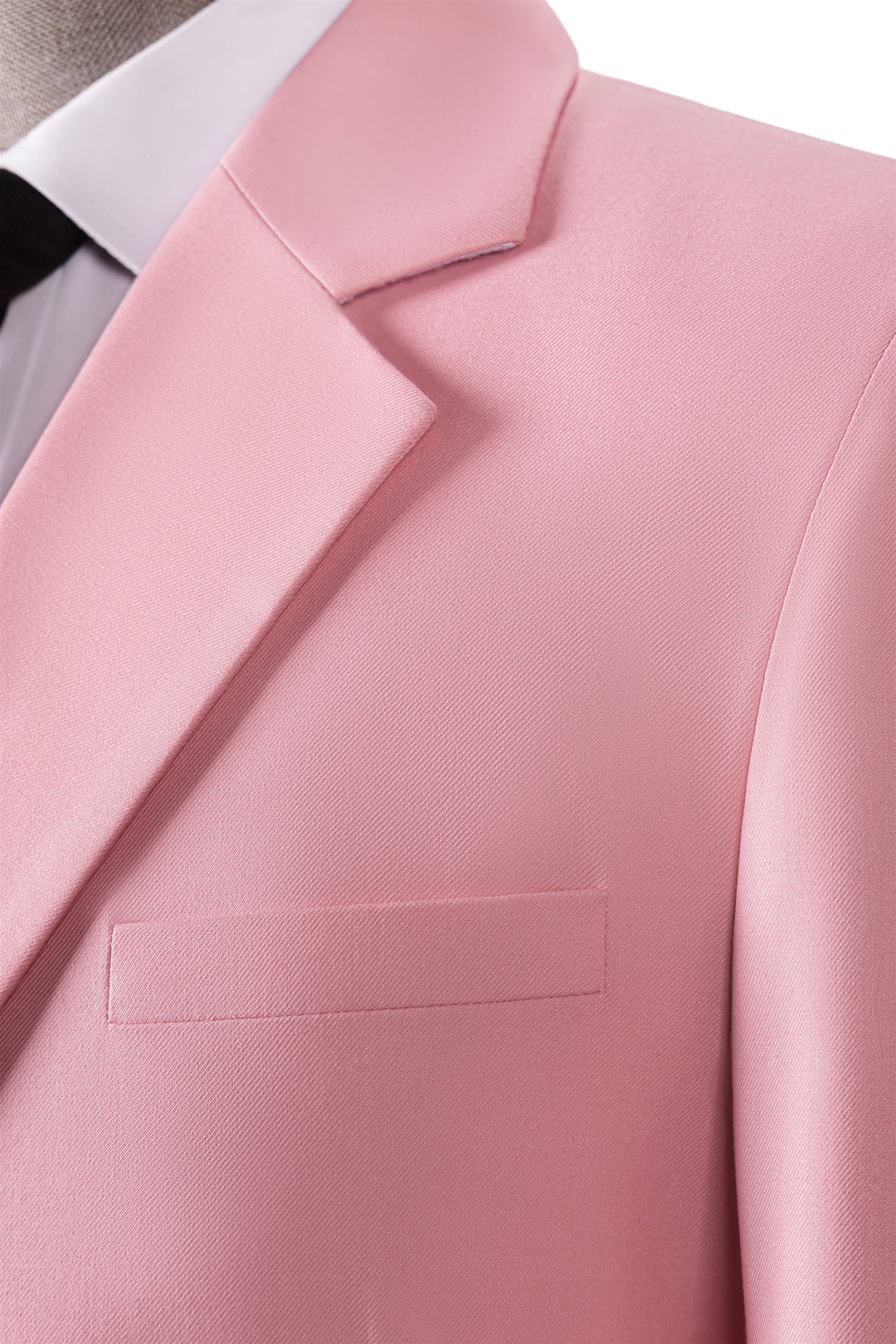 Bllmen Pink 2 Pieces Mens Suit Notch Lapel Tuxedos ST014