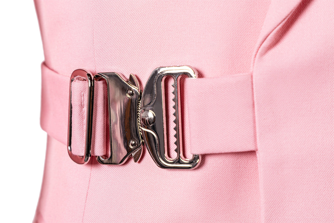 Bllmen Pink 2 Pieces Mens Suit Notch Lapel Tuxedos ST014