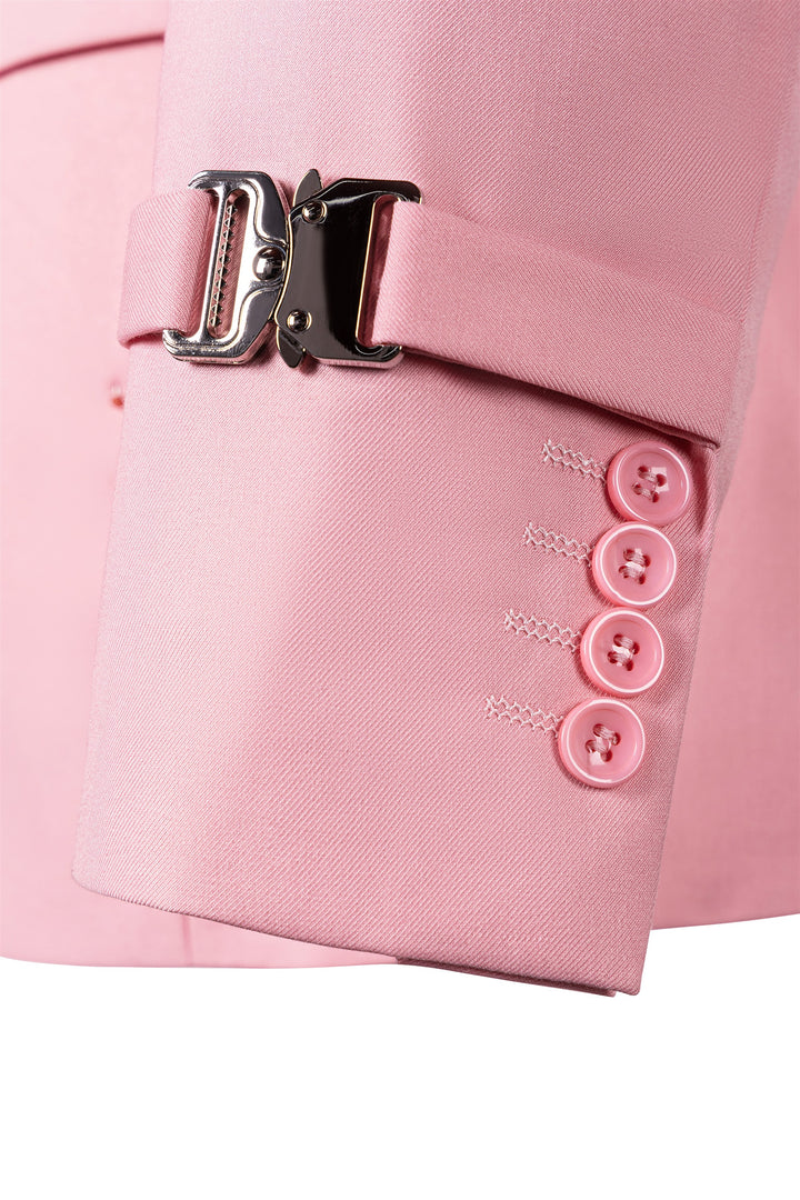 Bllmen Pink 2 Pieces Mens Suit Notch Lapel Tuxedos ST014