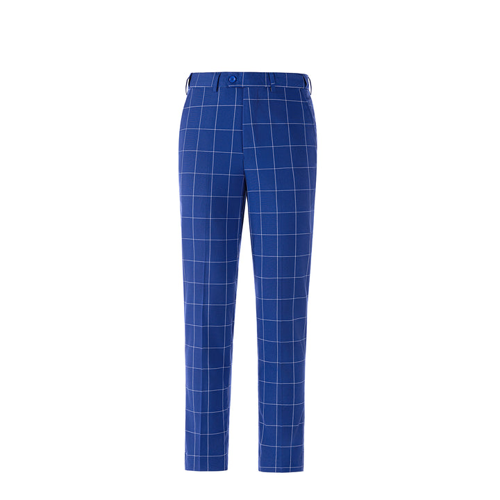 Bllmen Royal Blue 3 Pieces Mens Suit Peak Lapel Tuxedos ST017