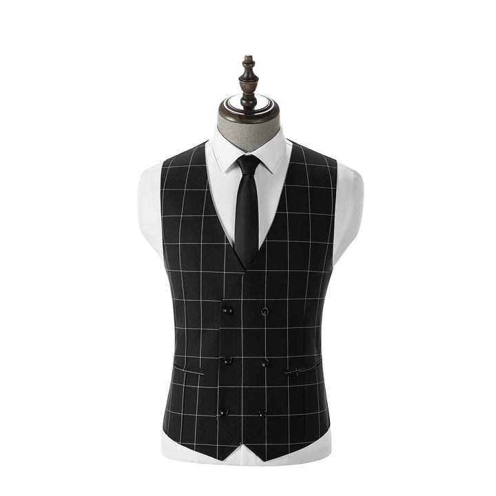 Bllmen Black 3 Pieces Mens Suit Peak Lapel Tuxedos ST017