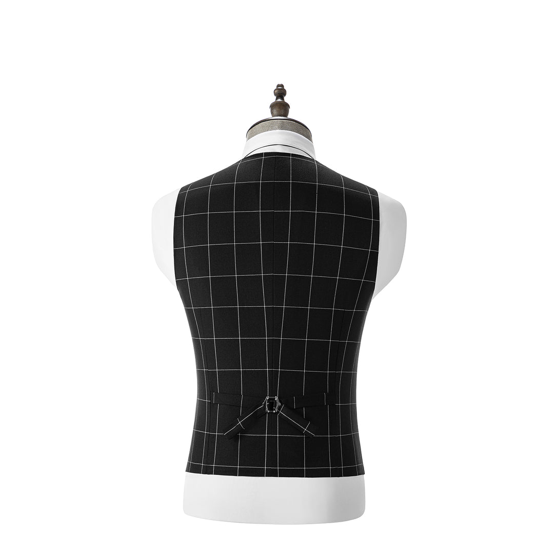 Bllmen Black 3 Pieces Mens Suit Peak Lapel Tuxedos ST017