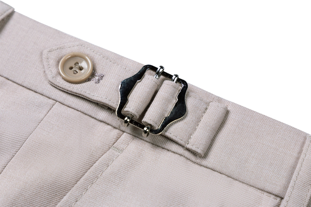 Bllmen Beige 3 Pieces Mens Suit Notch Lapel Tuxedos ST011