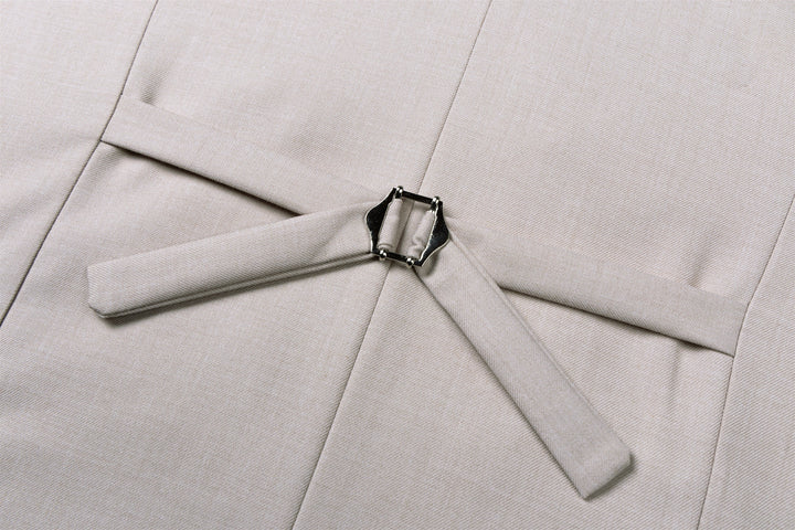 Bllmen Beige 3 Pieces Mens Suit Notch Lapel Tuxedos ST011