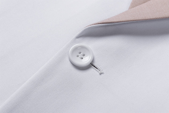 Bllmen Beige 3 Pieces Mens Suit Notch Lapel Tuxedos ST011