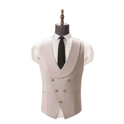 Bllmen Beige 3 Pieces Mens Suit Notch Lapel Tuxedos ST011